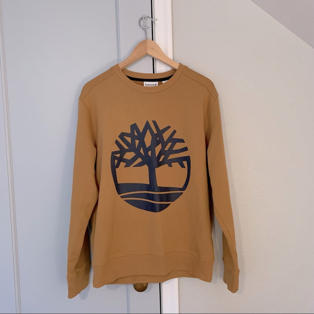 Timberland Logo Sweatshirt in Light Brown